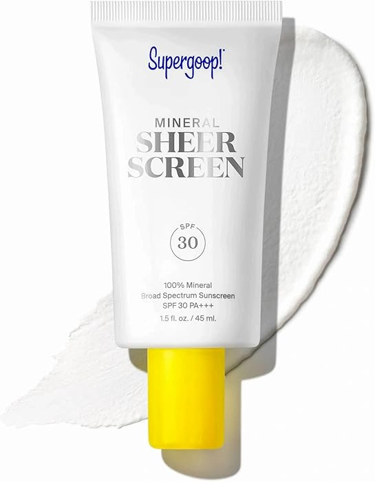 Supergoop! Mineral Sheerscreen SPF 30 PA+++, 1.5 fl oz - Mineral, Broad Spectrum Face Sunscreen +... | Amazon (US)