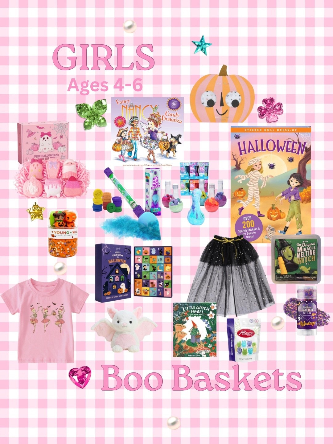 Fun little boo basket ideas to give October 1st to kick off Halloween month!! Linking what I can, but The Young Wild and Friedman dough, Halloween countdown, and bat warmie is from Livi Littles! Use code LIBBYE15 for 15% off in store or online!!