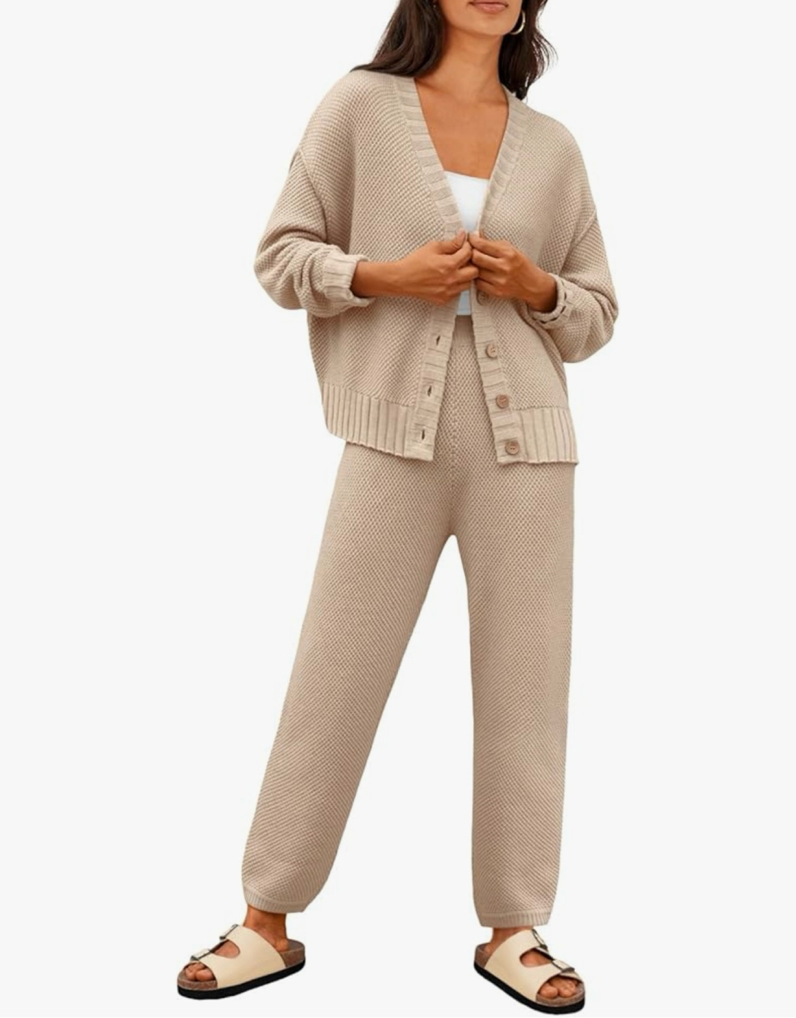 Love this lounge set from Amazon! I sized up 1 for a cozy fit.

#LTKFindsUnder50