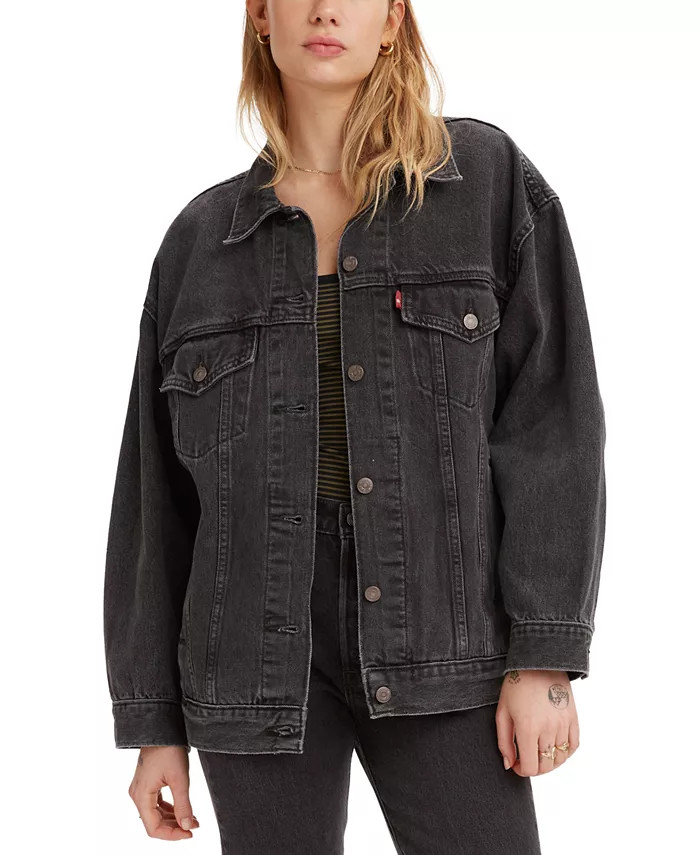 Women's Baggy Trucker Jacket | Macys (US)