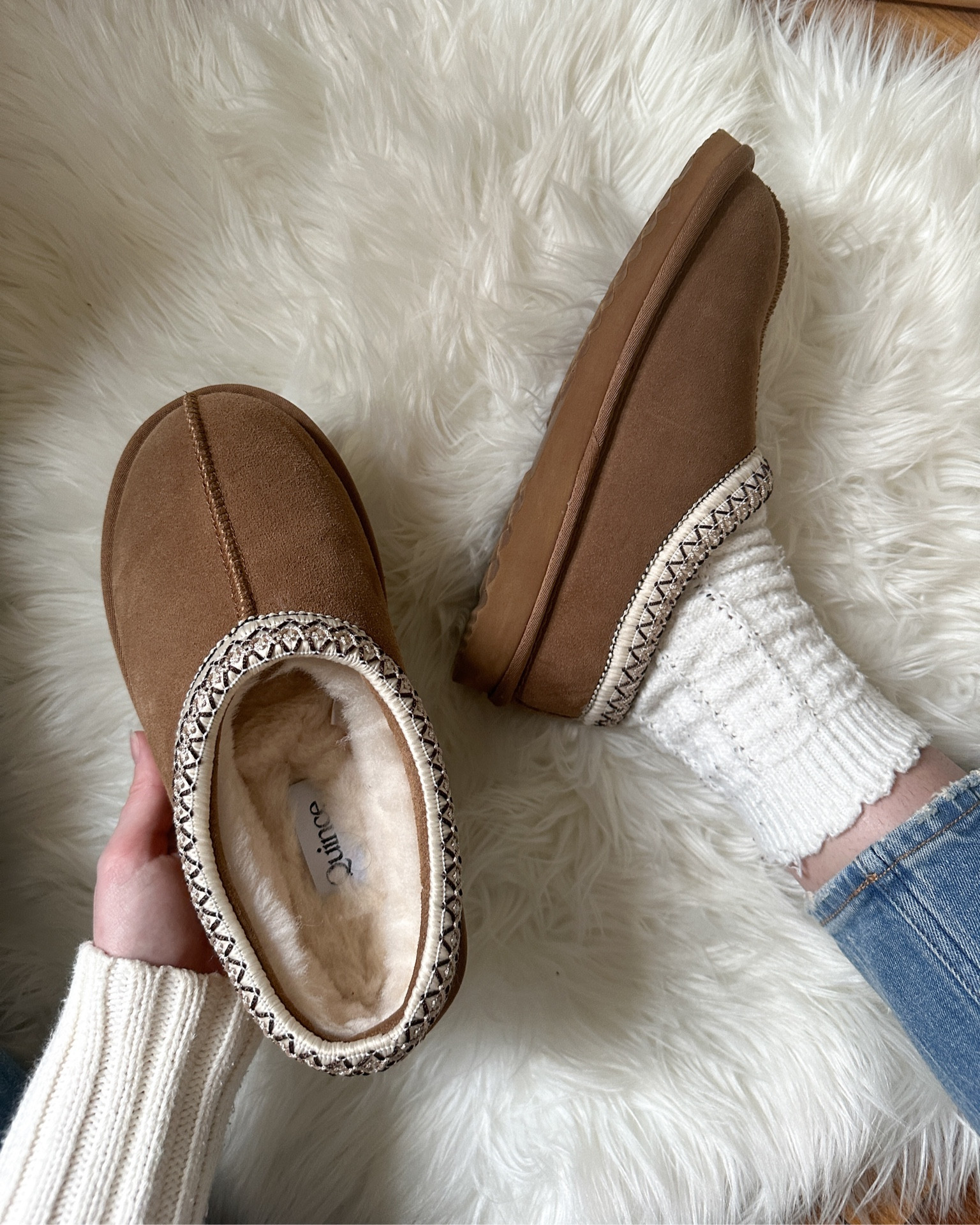 Australian shearling clog slipper in pecan color from Quince 
TTS
Tasman Ugg dupe 


#LTKsalealert #LTKfindsunder50 #LTKshoecrush