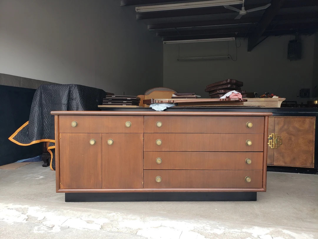 Vintage 1950's Mahogany Chest Edward Wormley Style Dunbar Mid Century Modern Two-tone Finish Exce... | Etsy (US)