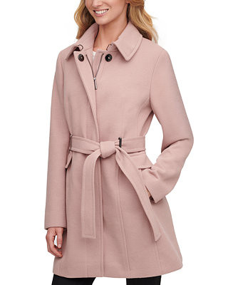 Calvin Klein Women's Single-Breasted Belted Coat & Reviews - Coats & Jackets - Women - Macy's | Macys (US)