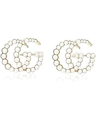 Cute Gg Gold Stud Earrings for Women G Letter Earrings Gold Earrings Lightweight Rhinestone Earri... | Amazon (US)