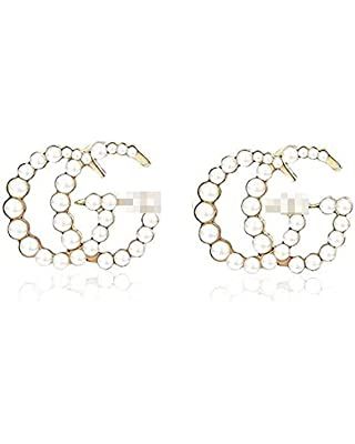 Cute Gg Gold Stud Earrings for Women G Letter Earrings Gold Earrings Lightweight Rhinestone Earri... | Amazon (US)