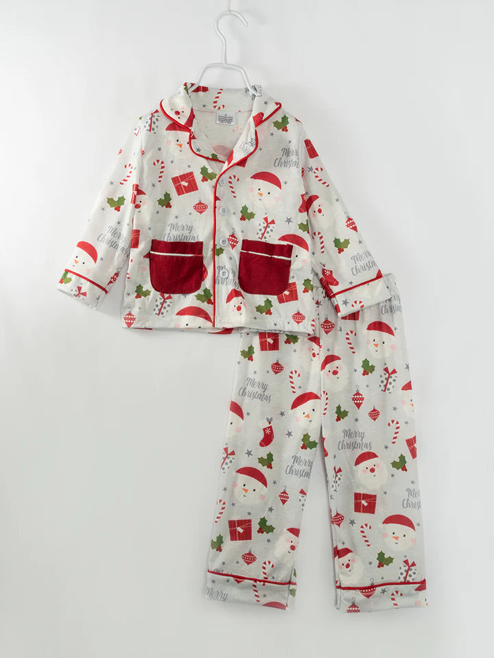 Christmas Pajamas Sleepwear Set 8Y | Styledwell Boutique