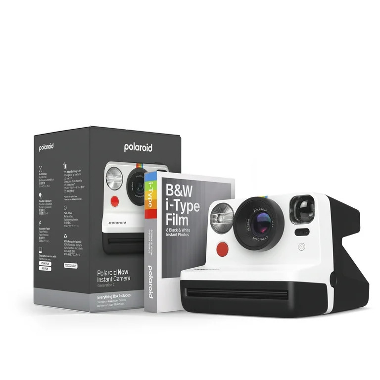 Polaroid Now Generation 2 Instant Camera - Everything Box - B&W Film Bundle - Walmart.com | Walmart (US)
