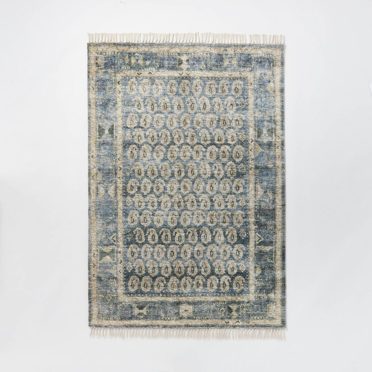 Lost Creek Printed Paisley Rug Blue - Threshold™ designed with Studio McGee | Target