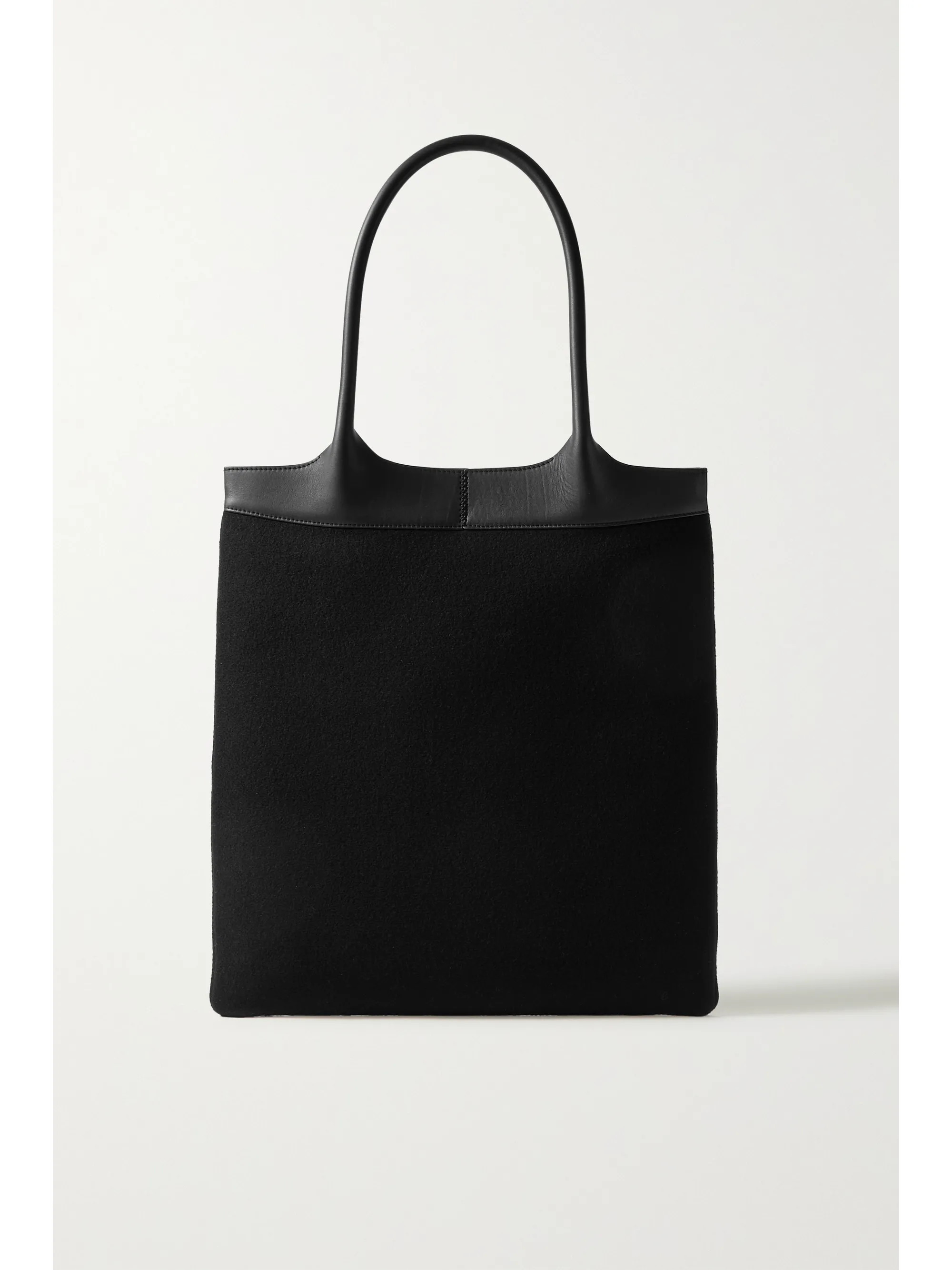 Black Leather-trimmed cashmere tote  | Gabriela Hearst | NET-A-PORTER | NET-A-PORTER (UK & EU)
