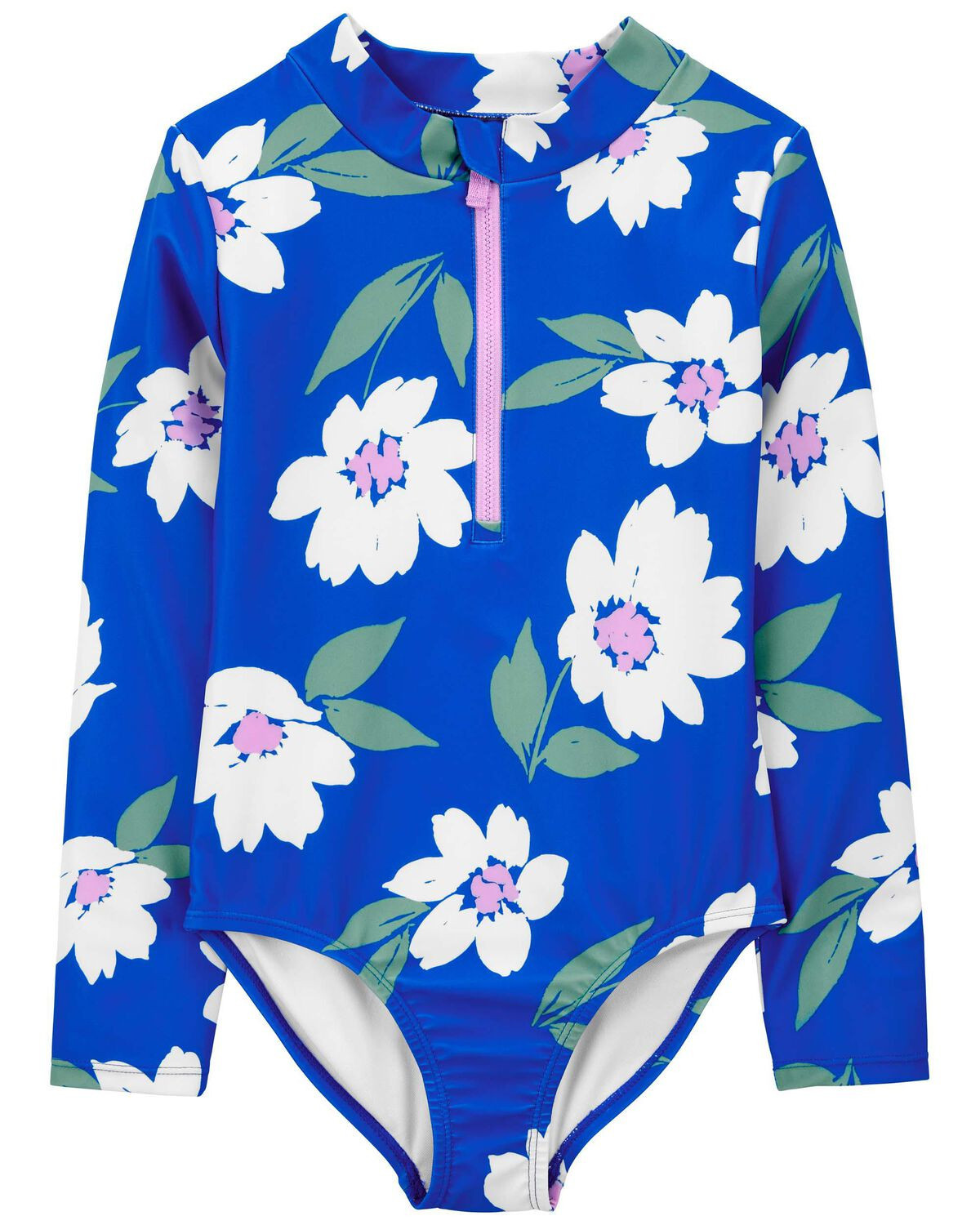 Blue Kid Floral 1-Piece Rashguard | carters.com | Carter's