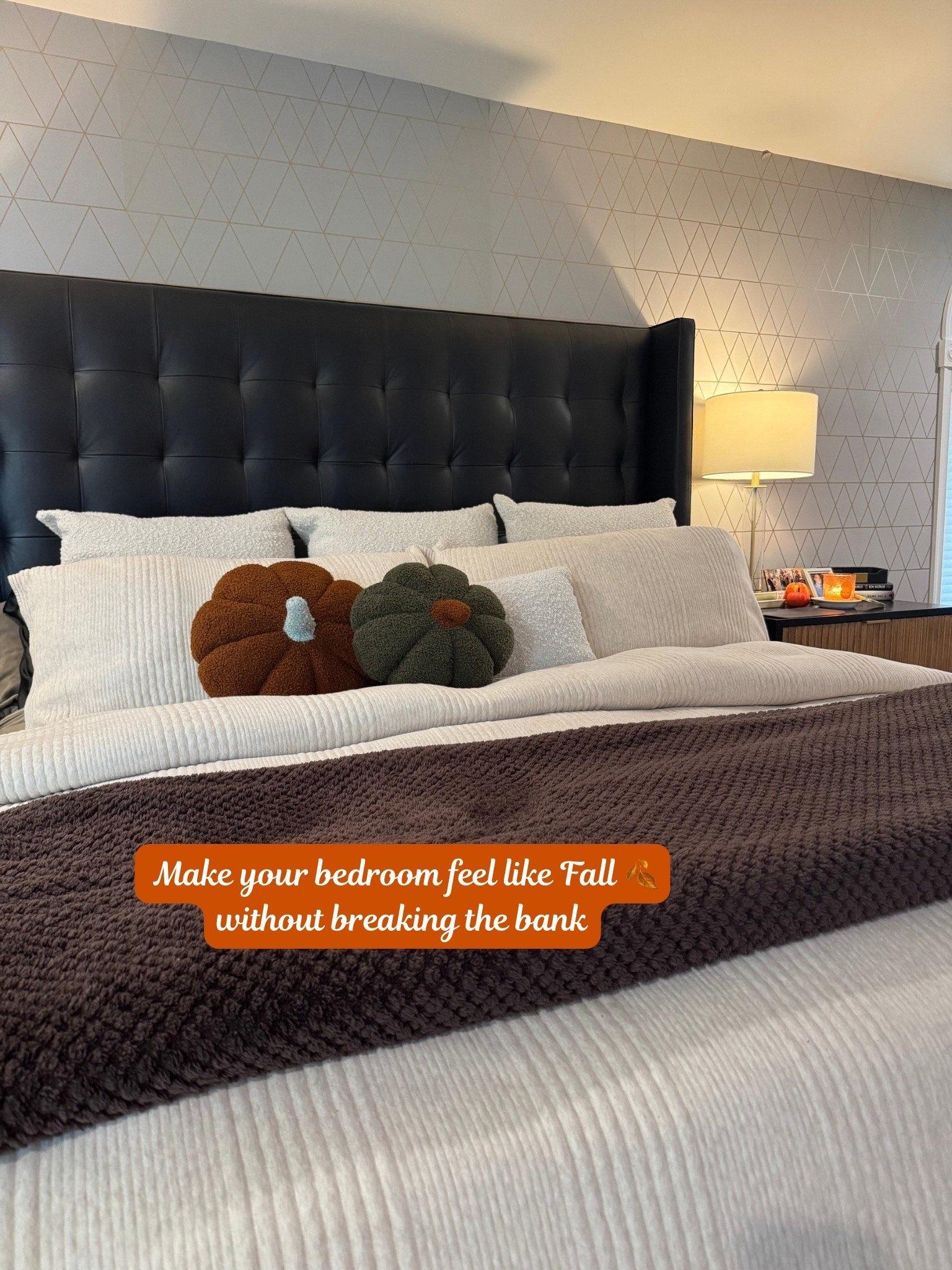 You don’t need to redecorate your whole bedroom to make it feel like fall 🍂🤎

A cozy bed blanket, a couple of plush pumpkin pillows + a fall-scented candle = instant autumn vibes without breaking the bank. 🎃🕯️

Sometimes the smallest seasonal touches make the biggest difference. ✨

Who else is slowly turning every room into fall? 😂🍁

fall bedroom decor, cozy fall bedroom, affordable fall decor, budget friendly fall decorating, autumn bedroom ideas, cozy bedroom ideas, fall home decor, pumpkin pillows, fall blankets, seasonal home decorating, cozy autumn home, fall decorating ideas, simple fall decor, bedroom decorating ideas, fall aesthetic

#LTKSeasonal #LTKHome #LTKselfcare