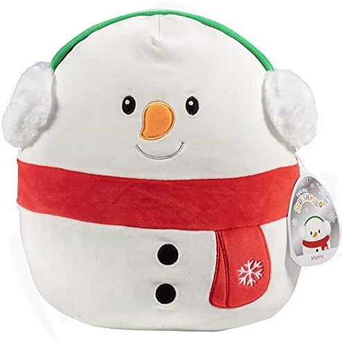 Squishmallow 12" Manny The Snowman - Official Kellytoy - Cute and Soft Winter Plush Stuffed Anima... | Amazon (US)