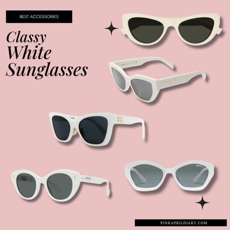 Classy White Sunglasses for your summer looks!

ACCESSORIES | SUNGLASSES | SUMMER FASHION

#LTKstyletip #LTKSeasonal #LTKswim