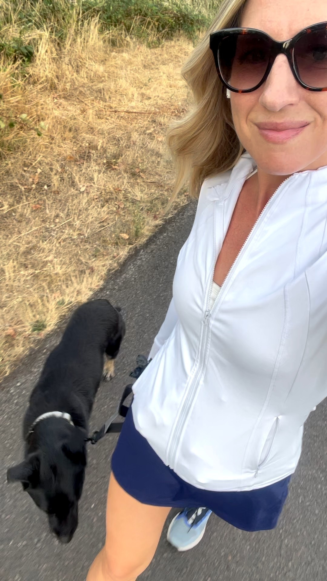 Took a walk last night in my tennis skirt, and lightweight full zip sweater! 

#LTKTravel #LTKOver40 #LTKActive