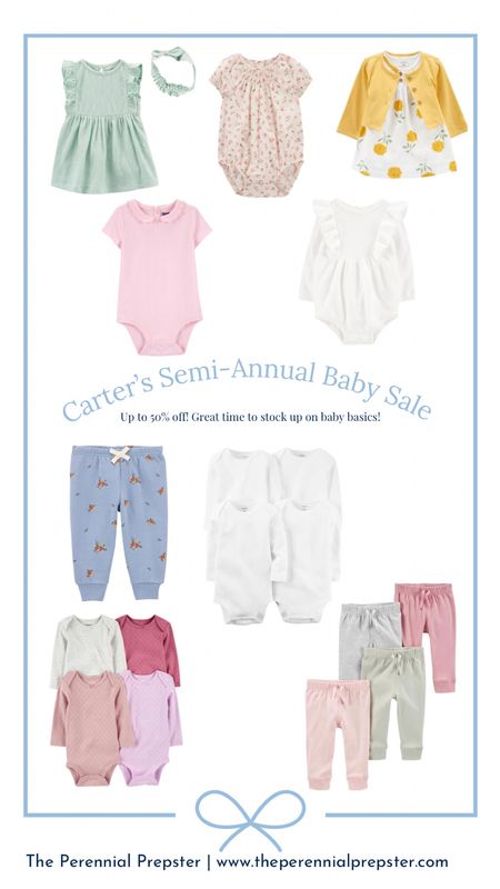 Carter’s semi-annual baby sale! Up
To 50% off! Great time to stock up on basics and spring styles for baby and toddlers. Here are my picks for Kit! 

#LTKsalealert #LTKbaby #LTKkids