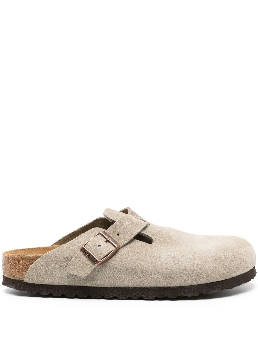Birkenstock Boston Suede Mules - Farfetch | Farfetch Global