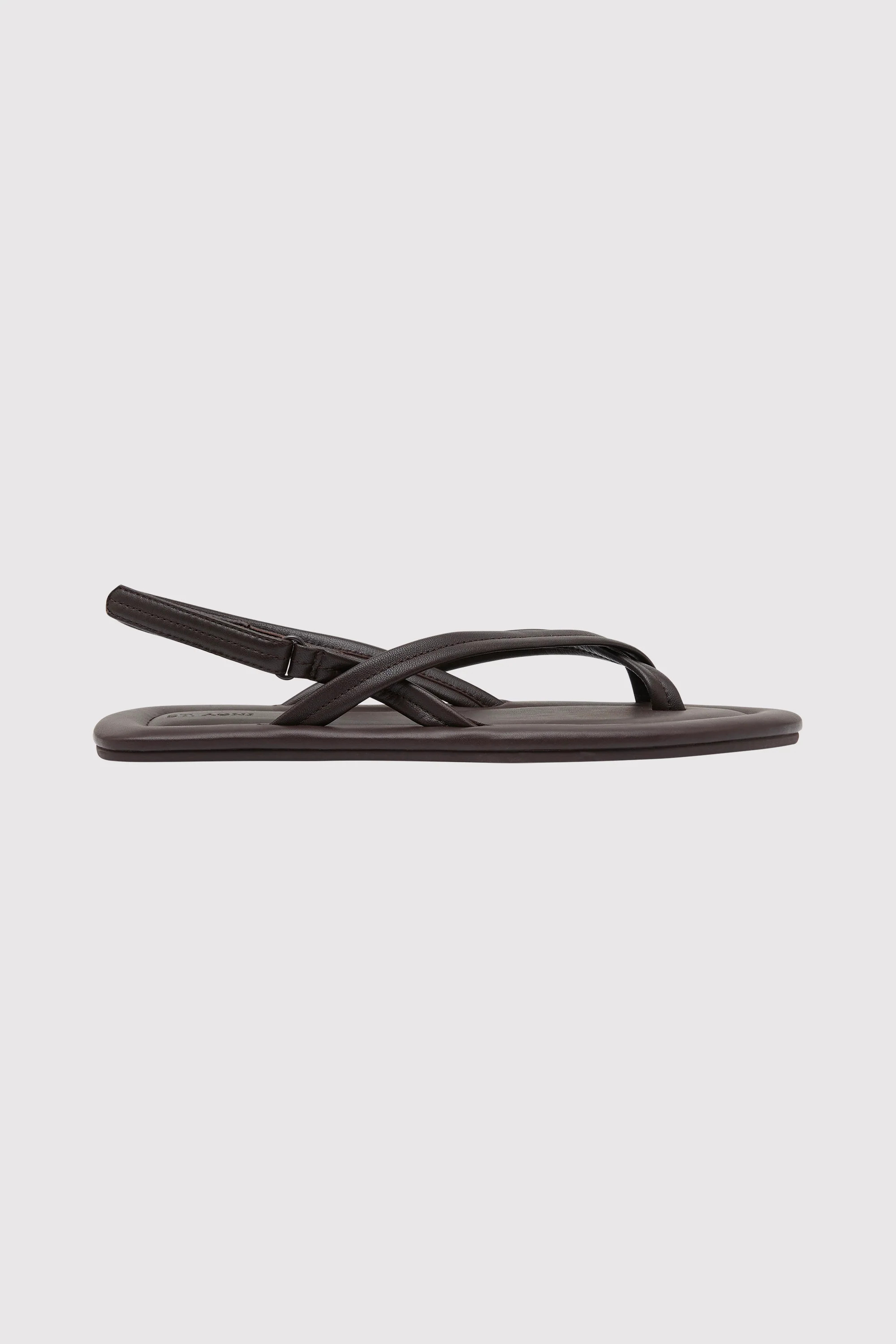Cross Detail Sandal - Coffee | St. Agni (US, UK, EU)