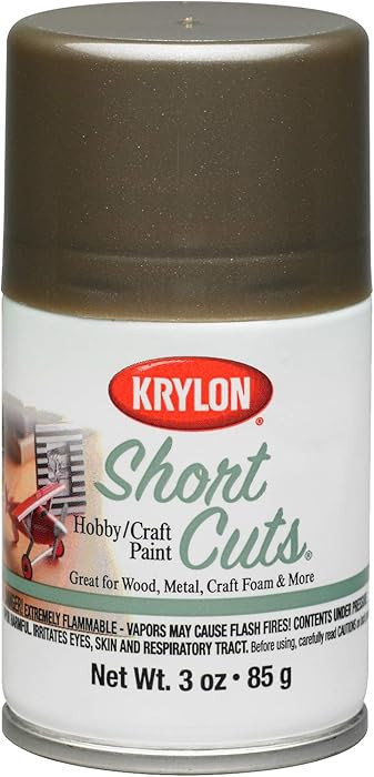 Krylon KSCS09900 Short Cuts Aerosol Spray Paint, 3-Ounce, Antique Bronze | Amazon (US)