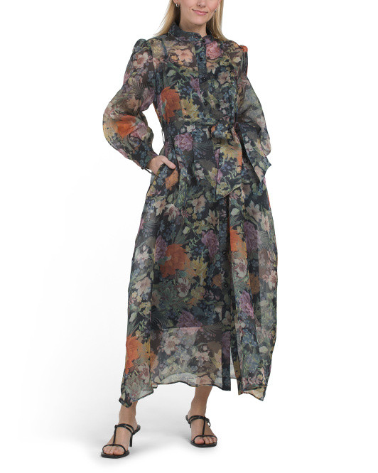 Floral Button Down Dress | TJ Maxx