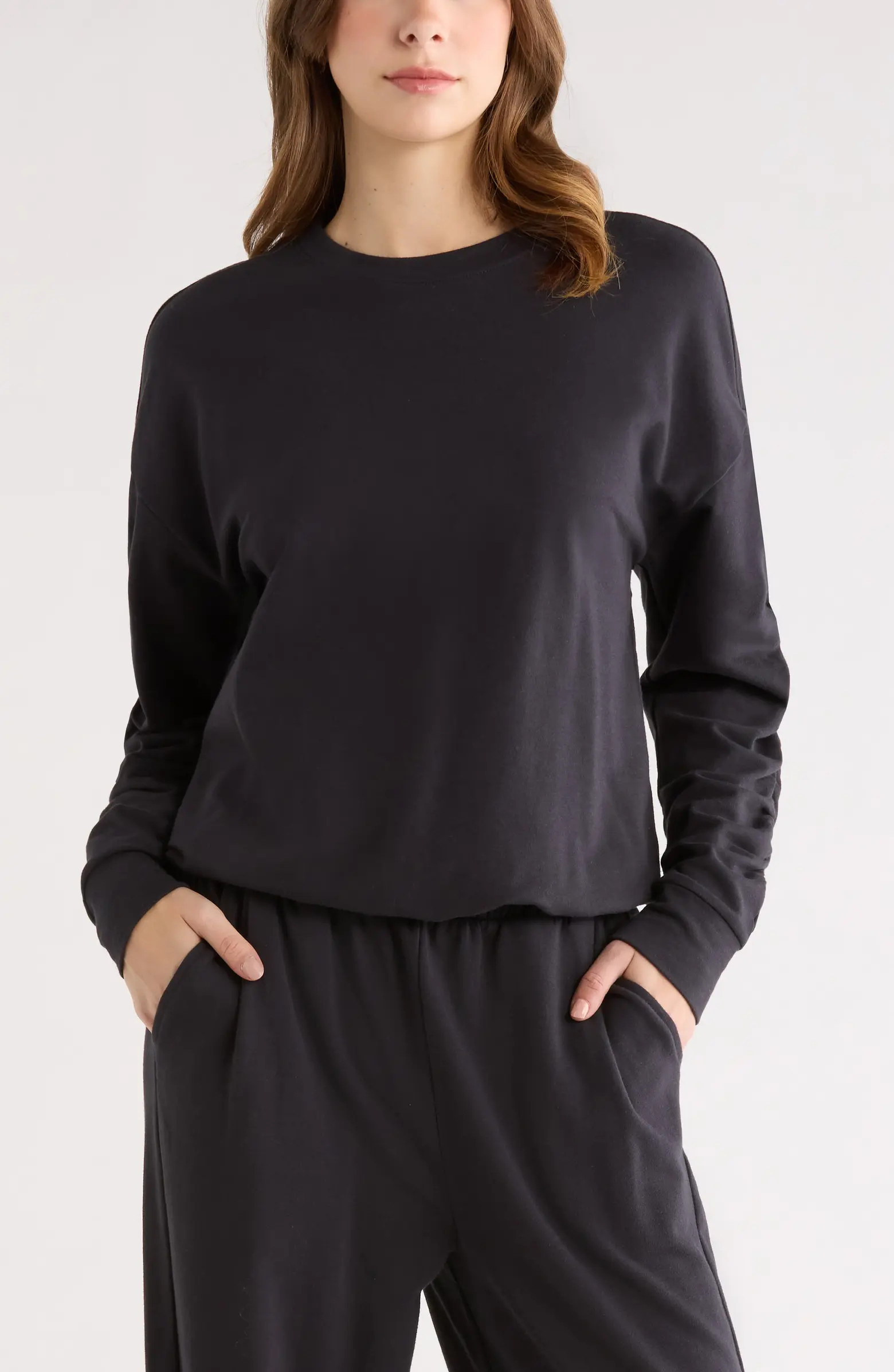 Cinch Side Long Sleeve Top | Nordstrom