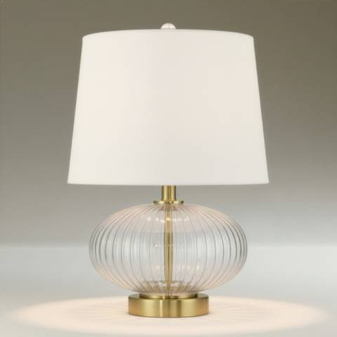 Darrah 20" High Clear Glass Table Lamp | Lamps Plus