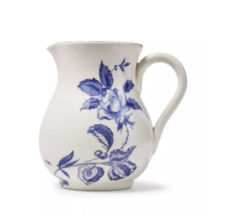 Showcasing a beautiful blue floral design, this pitcher adds a touch of vintage-inspired elegance to any tabletop. The size is perfect for holding cream, syrup or even gravy. Crafted in Italy from durable stoneware, this pitcher is dishwasher safe for easy cleanup

Blue and white, chinoiserie, Grandmillennial, granny chic, preppy, preppy style, preppy decor, preppy
Kitchen, grandmillennial kitchen, bridal shower gift, bride, grandmillennial bridee

#LTKfindsunder100 #LTKhome #LTKfindsunder50