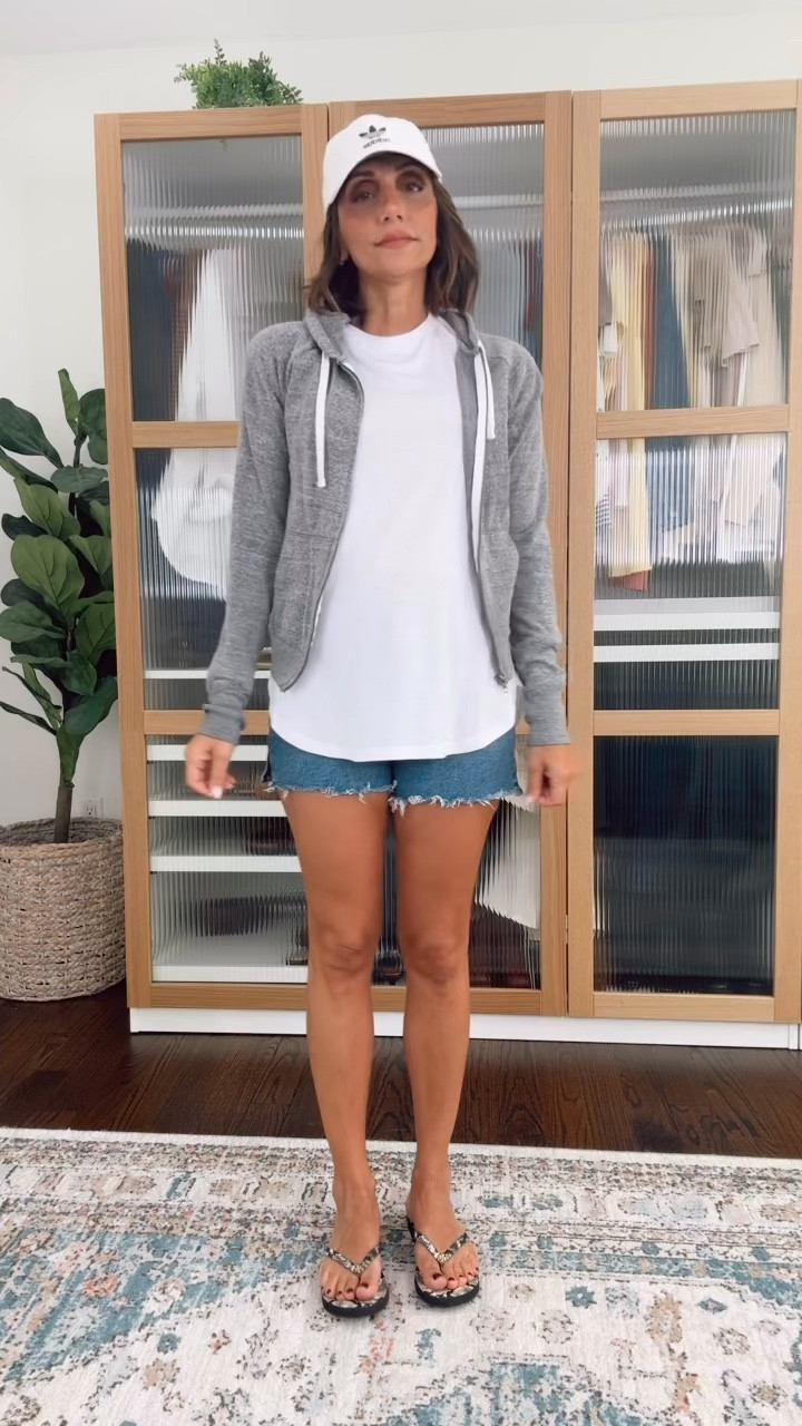 Wearing xs on shorts 
Small in top 

#LTKootd #LTKgrwm #LTKOver40