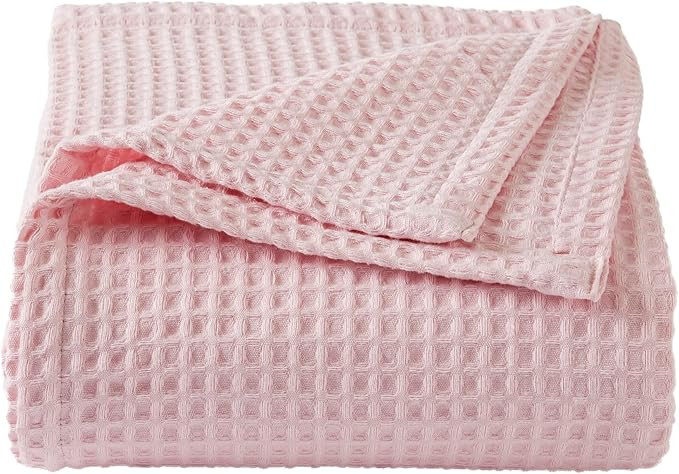 100% Cotton Waffle Weave Bed Blanket | Soft, Breathable, and Lightweight Blanket for All-Season |... | Amazon (US)