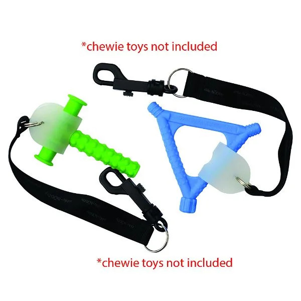 chubuddy Chewy Holders Set of 2 -  2 Black tethers and 2 natural straps - CHEW TOYS NOT INCLUDED | Walmart (US)