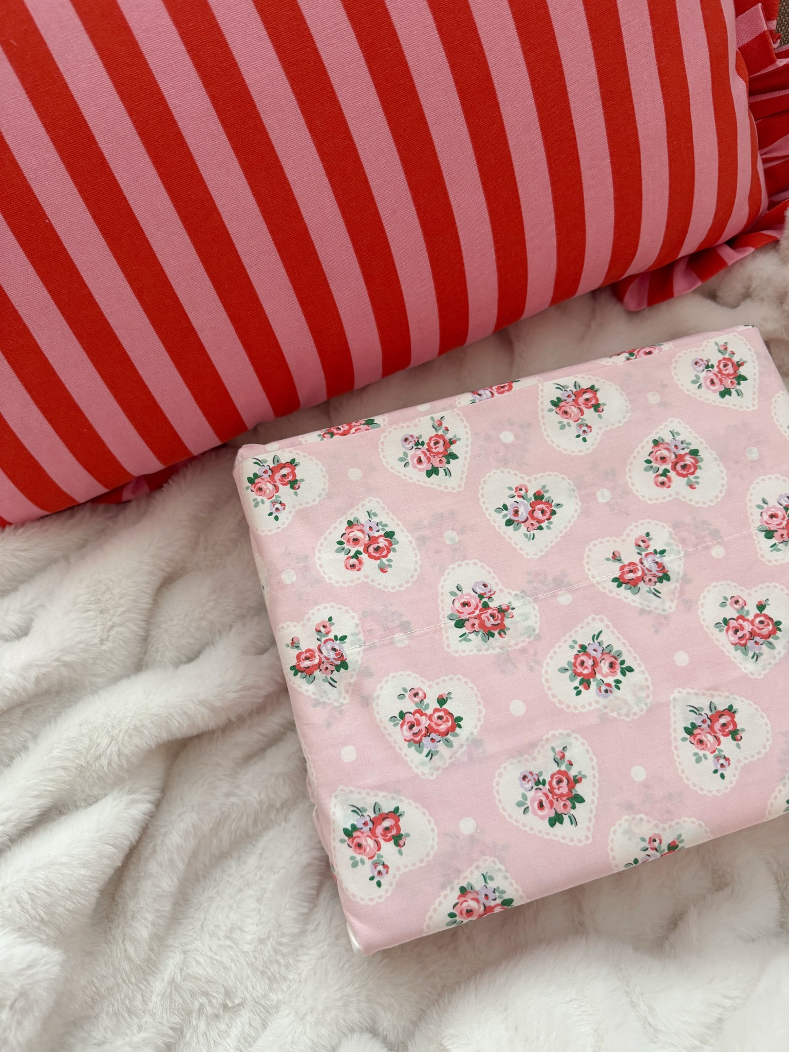 Striped pillow and sheets, I ordered inserts from Amazon 💌🫶🏼

#LTKHome #LTKHoliday #LTKSeasonal