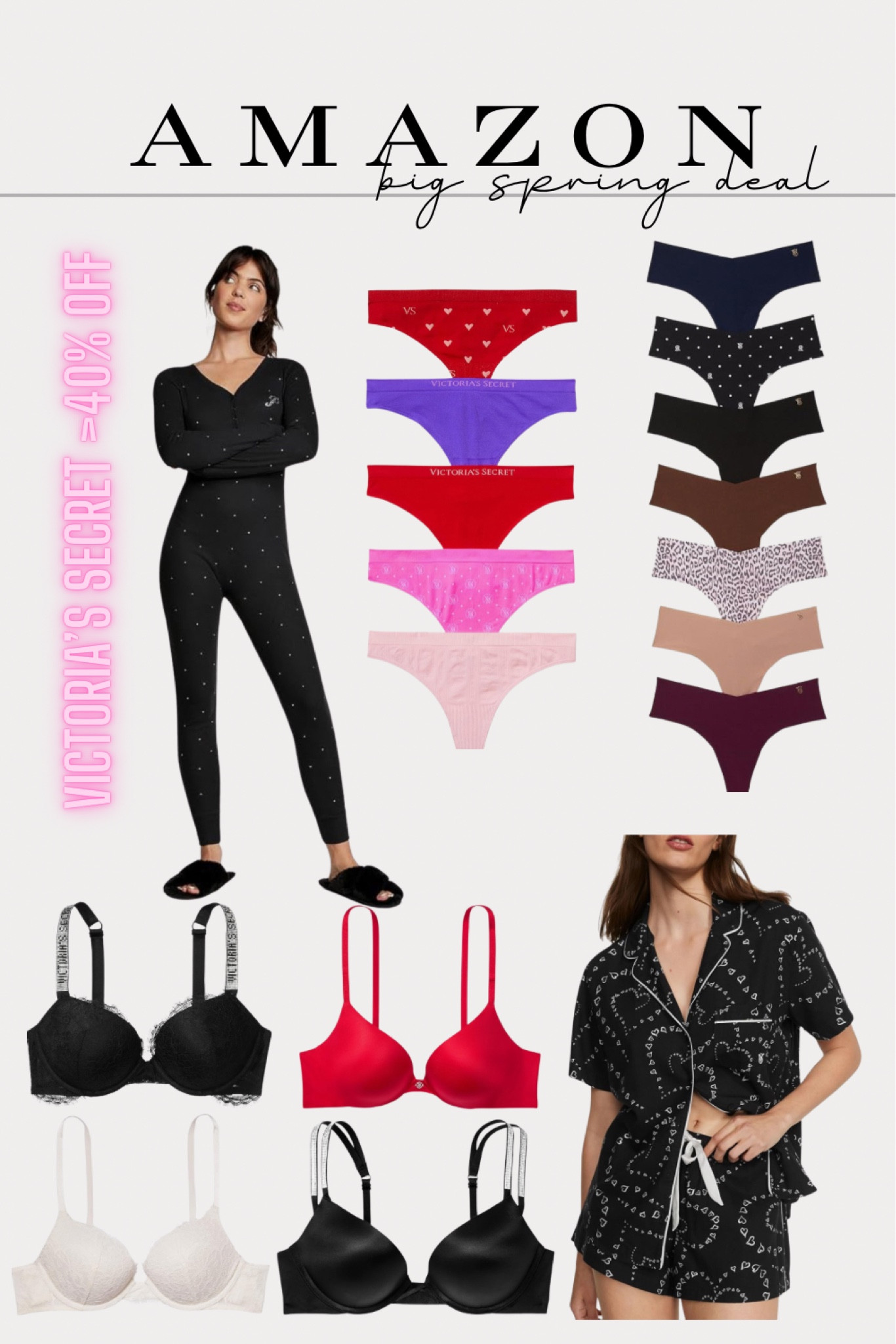 victoria’s secret | amazon big spring deal | under $20 | pajamas | things | underwear | bra’s | lingerie 

#LTKsalealert #LTKplussize #LTKfindsunder50