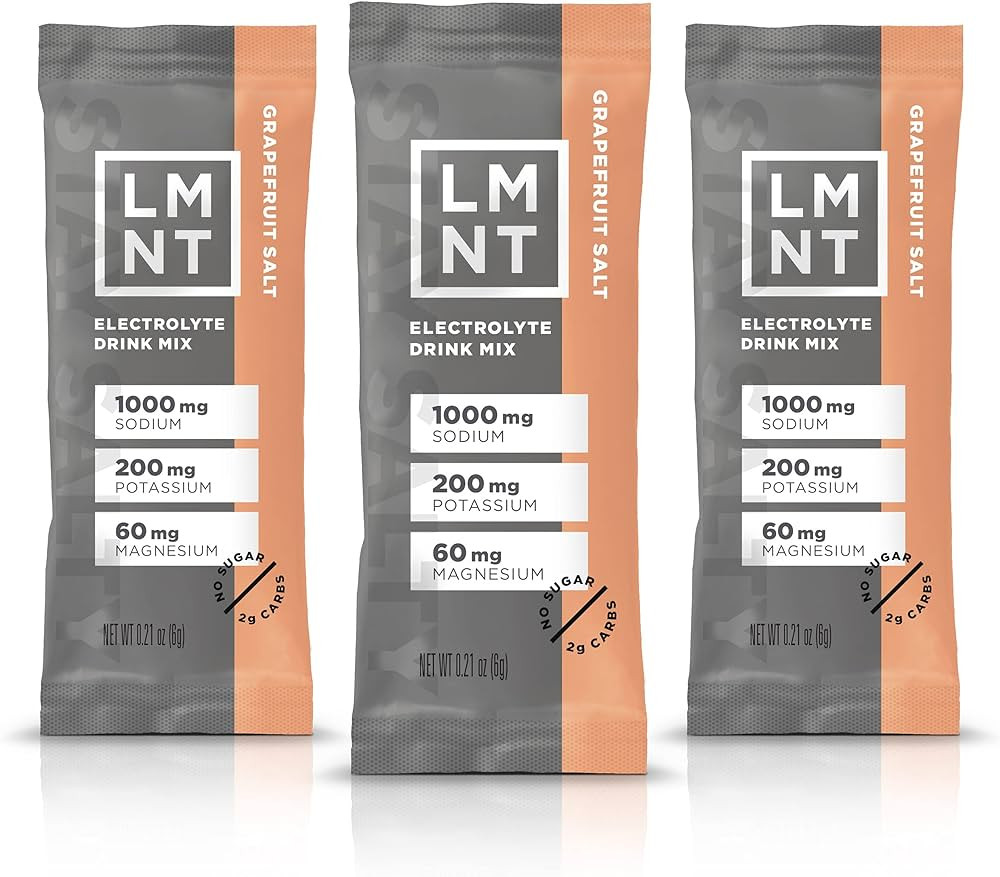 LMNT Zero Sugar Electrolytes - Grapefruit Salt | Drink Mix | 30 Count | Amazon (US)