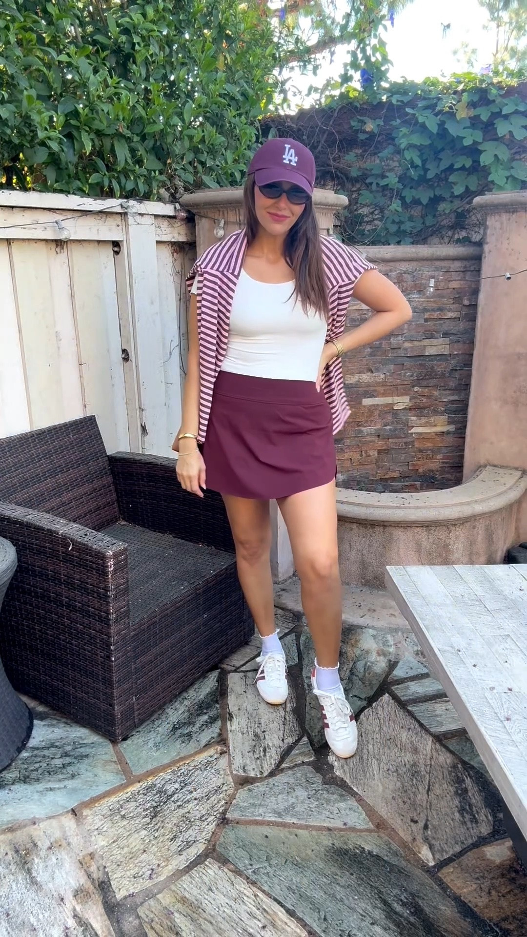 Size M tshirt and skort. Size S striped long sleeve

#LTKmomlife #LTKgrwm #LTKootd
