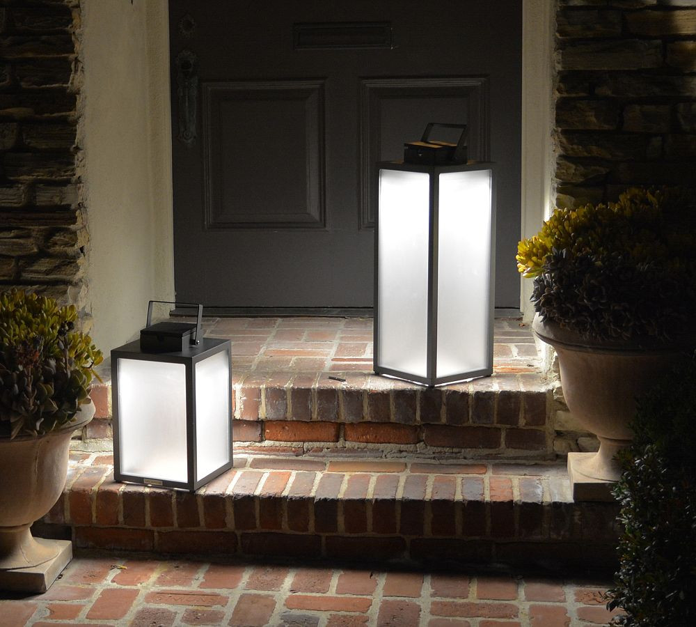 Malia Solar Lantern | Pottery Barn (US)