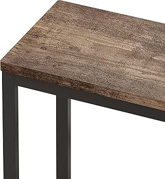 Merax 4-Piece Counter Height Extra Long Dining Table Set with 3 Stools and Footrest, Modern Desig... | Amazon (US)