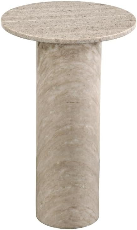 Bassett Mirror Company Claude Accent Table in Gray Marble | Amazon (US)