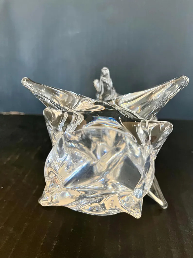 Vintage Clear Lead Crystal and Blown Glass Christmas Trees, 2 Lead Crystal 8 Trees, 1 Yellowed Bl... | Etsy (US)