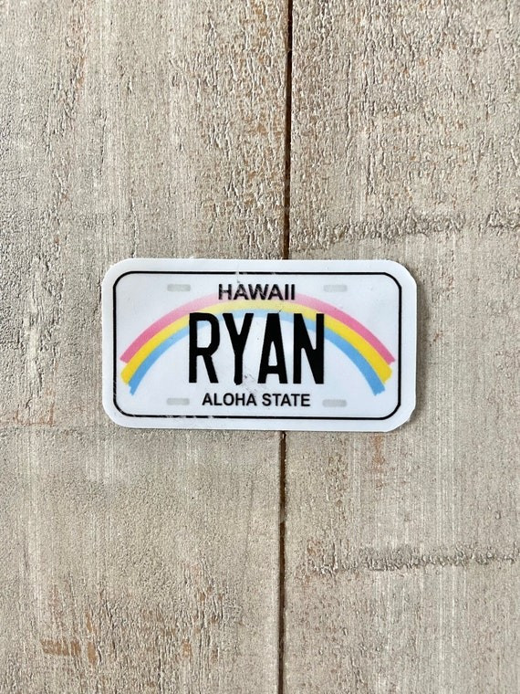 Custom license plate sticker - license plate sticker | Etsy (US)