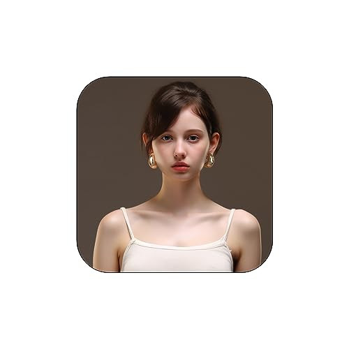 Tear Drop Earring Dupes Extra Large, Trendy Chunky Gold Hoop Earrings For Women Sensitive Ears Hy... | Amazon (US)