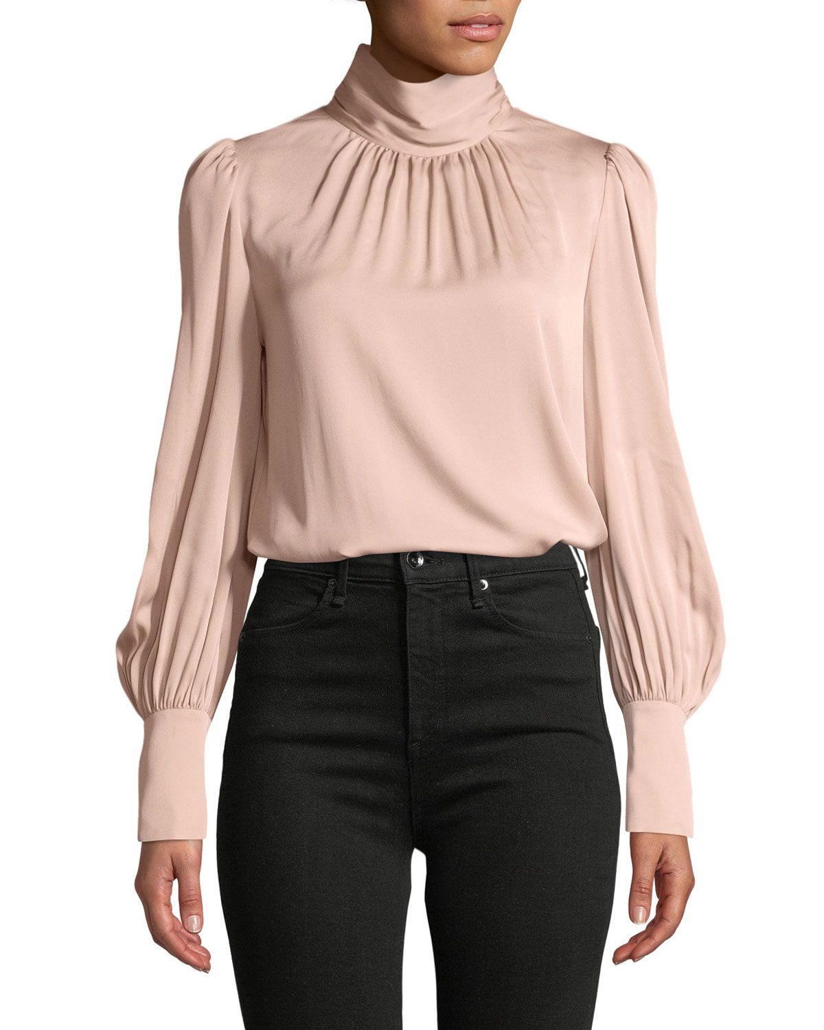 Annabel Silky Stretch Blouse | Neiman Marcus