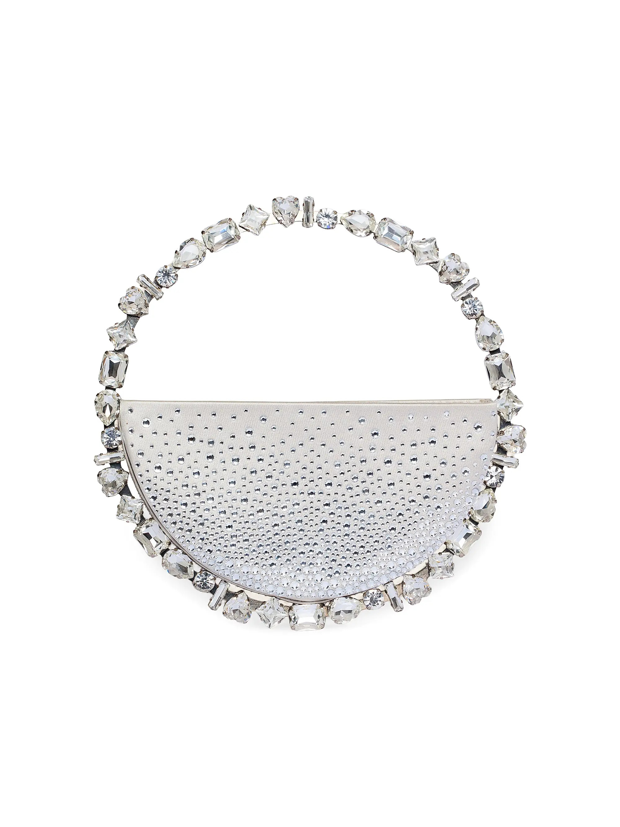 Taliya Eternity Embellished Satin Clutch | Saks Fifth Avenue
