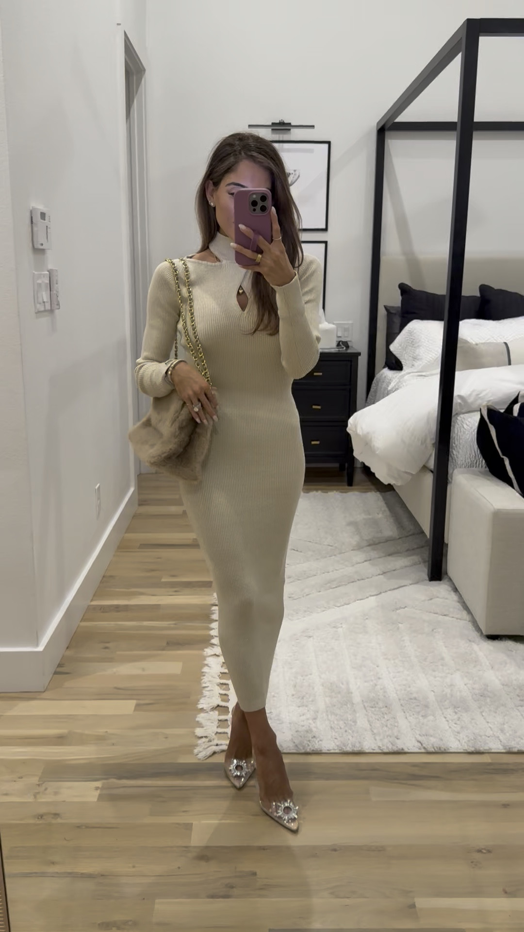 Holiday outfit ribbed sweater dress size xxs petite friendly Walmart style finds 

#LTKHoliday #LTKgrwm #LTKootd