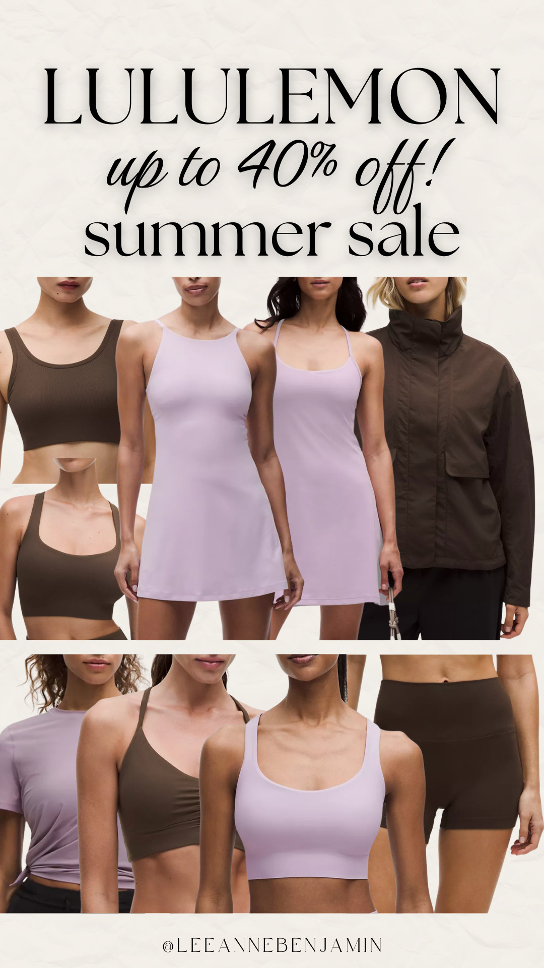 up to 40% off Lululemon for their summer sale! Items are going fast so don't wait!  

 #LTKfitnessgoals #LTKActive #LTKSaleAlert