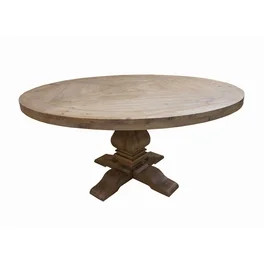 Coaster Florence Round Pedestal Dining Table Rustic Smoke-Shape:Round | Walmart (US)
