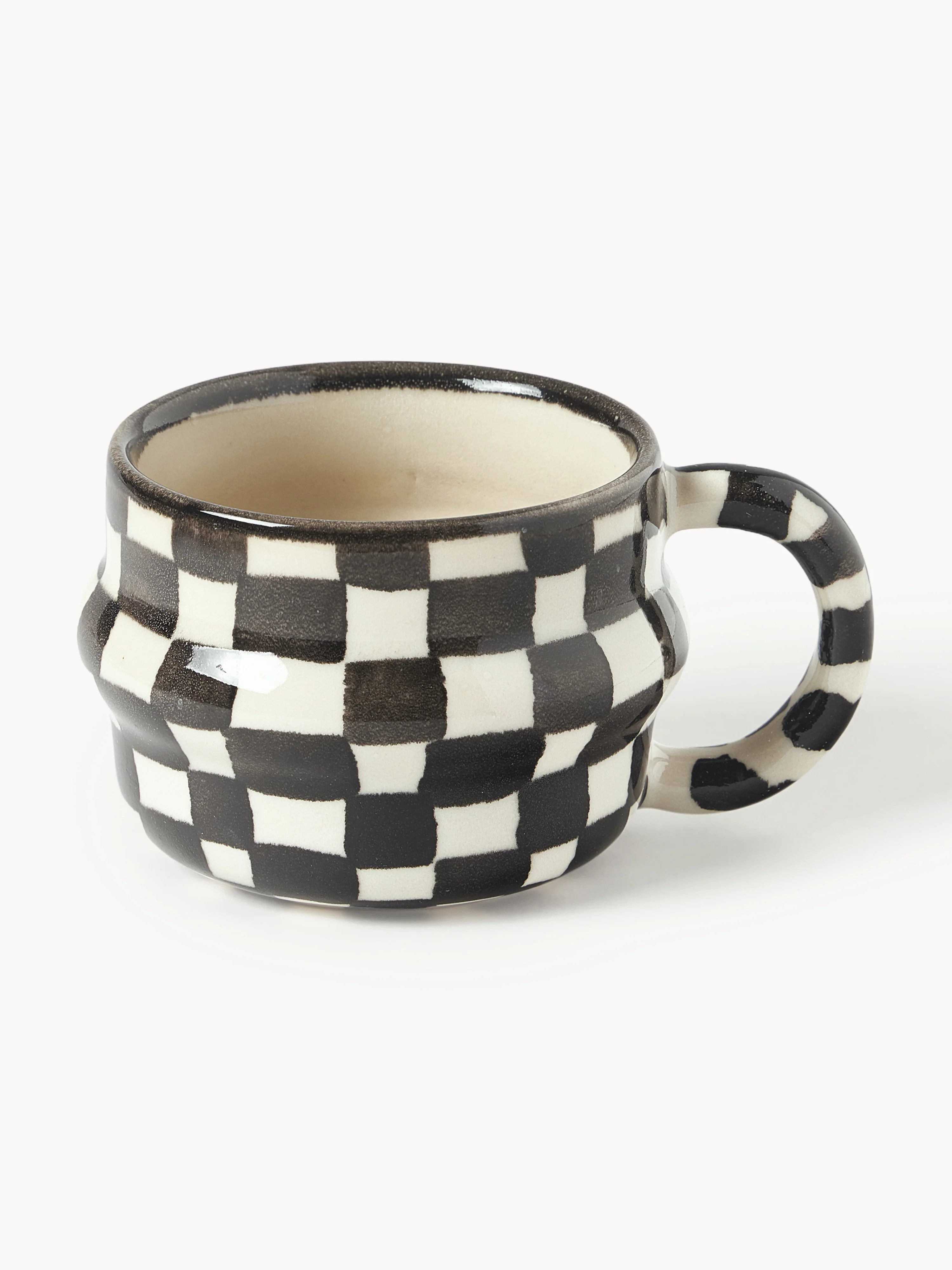 Tassen Ysia mit Schachbrettmuster, 4er-Set | Westwing EU