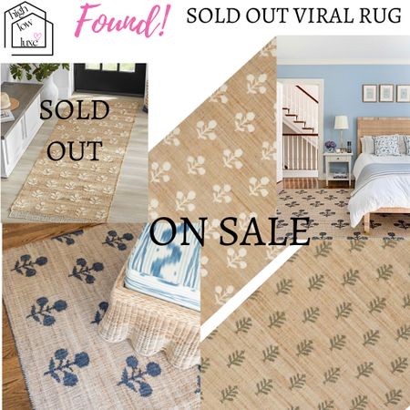 These rugs sold out quickly at Walmart, but I found similar ones for 35% off right now. Hurry and grab these before they sell out, too!

Designer Rugs #onekingslane 

#LTKHome