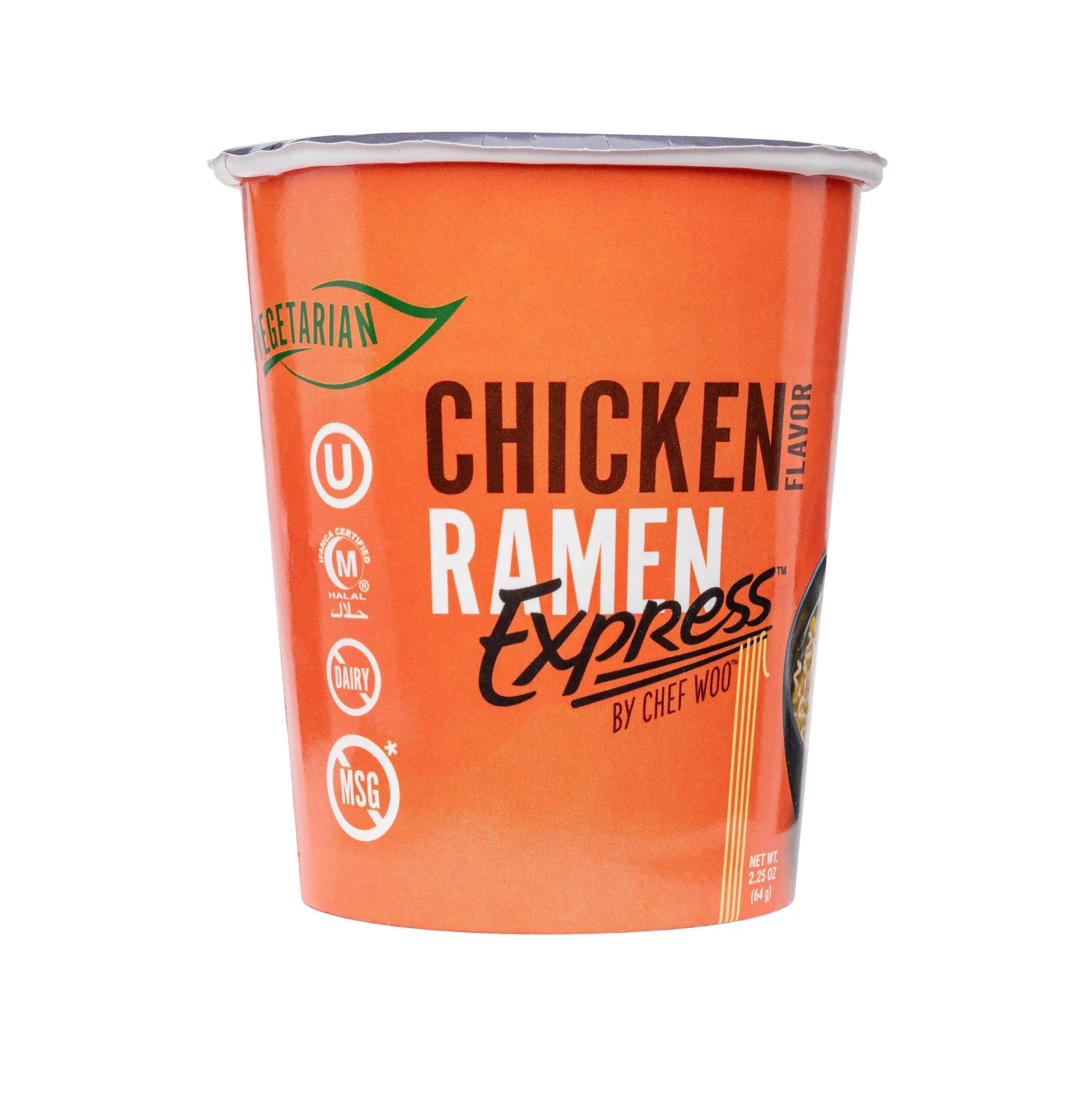 Ramen Express by Chef Woo Roasted Chicken Flavored Ramen Noodles, 2.25 oz | Walmart (US)