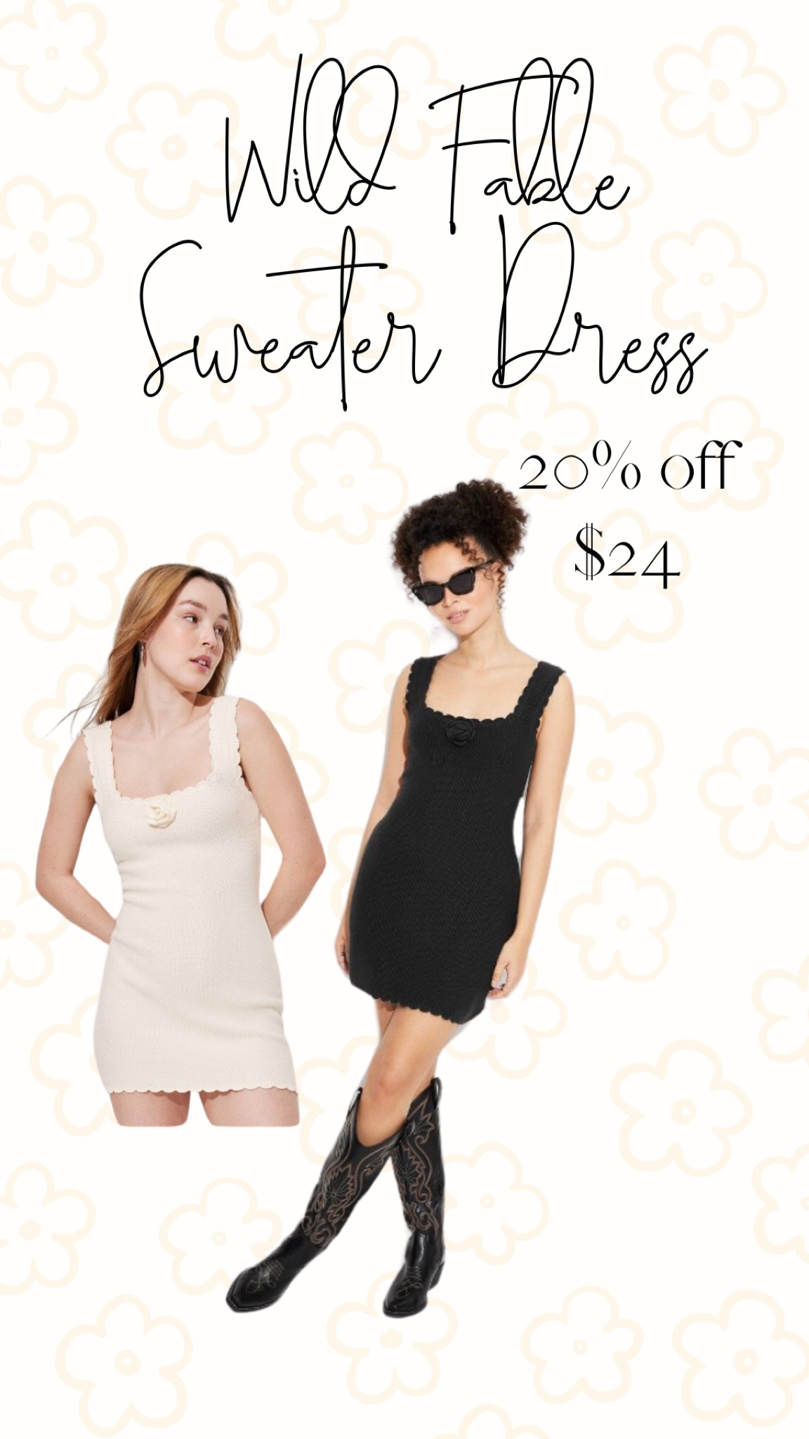 ✨NEW✨ Wild Fable Mini Sweater Dress! 20% off! $24.00

#LTKfindsunder50 #LTKstyletip