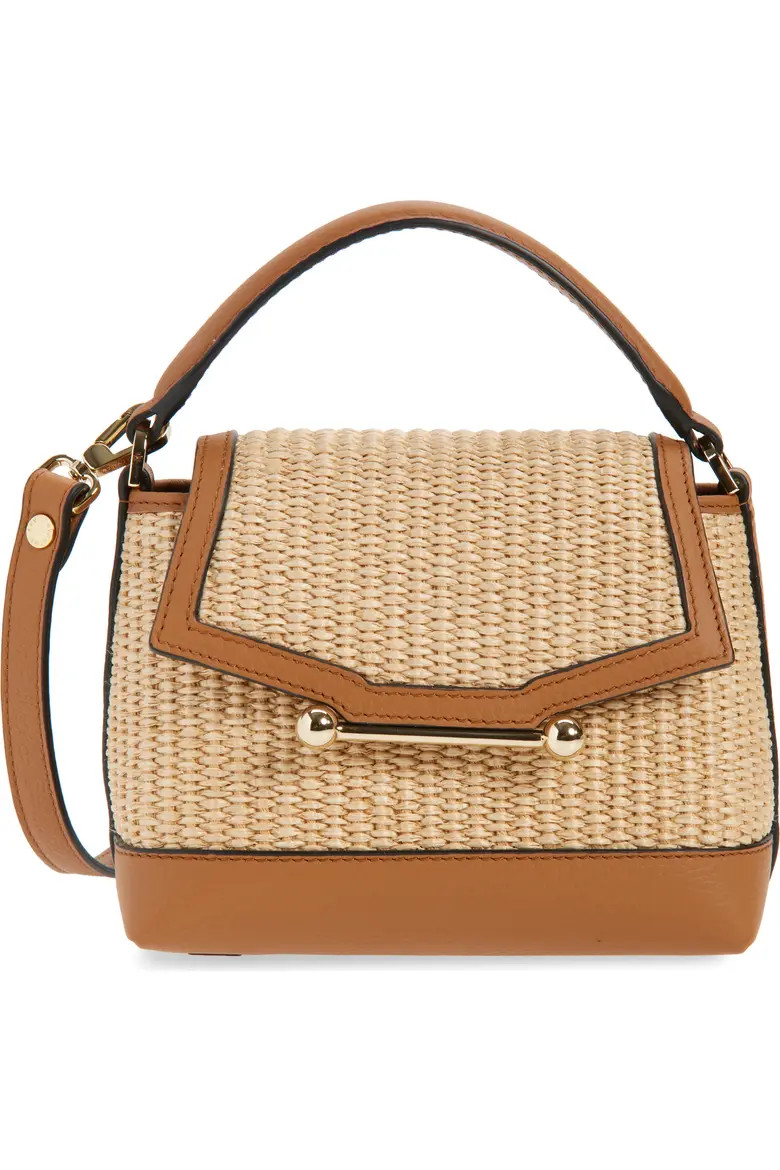 Nano Mosaic Raffia & Leather Top Handle Bag (Women) | Nordstrom | Nordstrom
