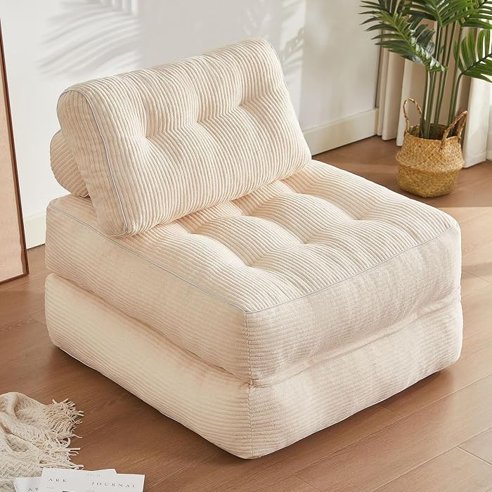 Afuson Folding Chair Bed, Futon Sofa, Floor Couch for Adults Chair for Living Room, Lounge Sofa, ... | Amazon (US)